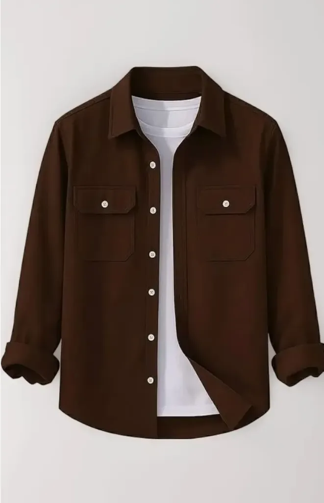 CASUAL BROWN SHAIRT